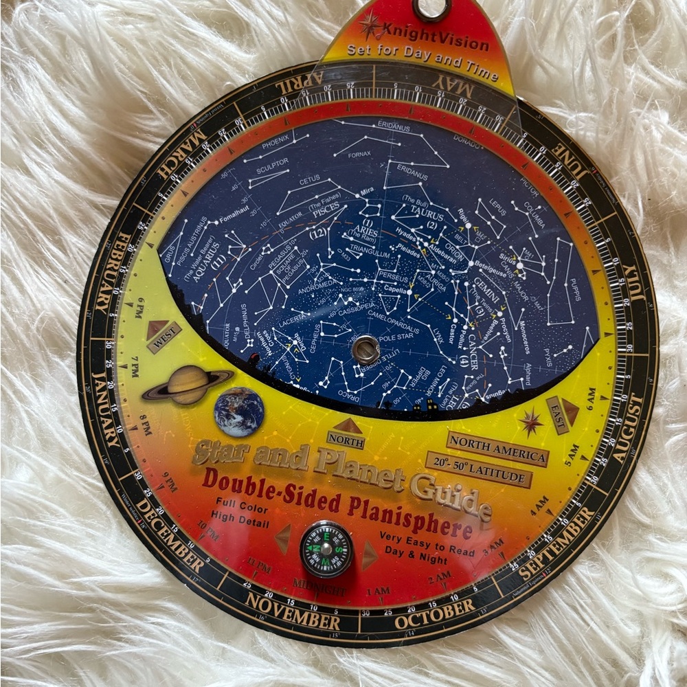 KnightVision Double-Sided Planisphere - Yellow Red Blue